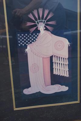 FRAMED ERTE REPRINT OFFSET PRINT. FRAMED