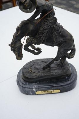 FREDRIC REMINGTON BRONZE " RATTLESNAKE" BRONZE  REPRODUCTION
