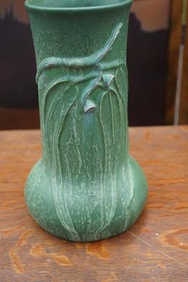 EPHRAIM  POTTERY VASE  "EUCALYPTUS TREE"  SIGNED SCOTT DRAVES 9 3/4"