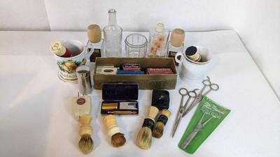 Antique Gillette Razors and Shaving Assortment