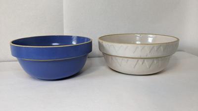 Large Salt Glaze Crock Bowls