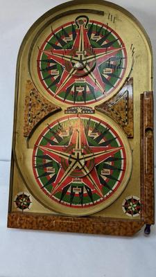 Lindstrom's Gold Star Table Top Pinball, Star Checkers, and More!