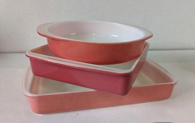 Pink Pyrex Dishes
