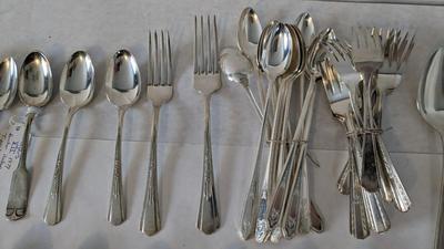 Large Silverplate Flatware Assortment