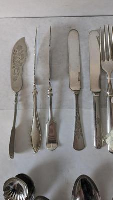 Large Silverplate Flatware Assortment