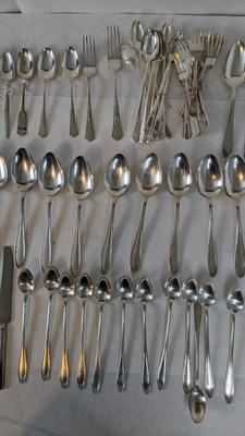Large Silverplate Flatware Assortment