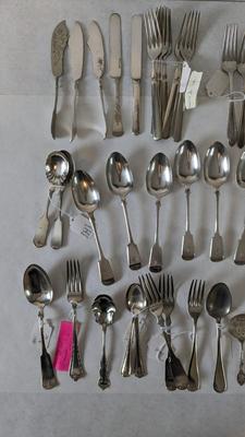 Large Silverplate Flatware Assortment