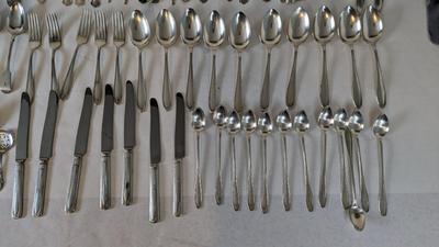 Large Silverplate Flatware Assortment