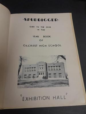 Two-year books - Gilcrest High school Spud digger -  The Archer US Navy with Atwood Glass mug