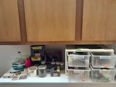 Variety of home hardware with drawered organizer box