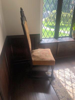 Antique Embroidered Chair