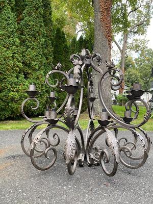 Arte de Mexico Wrought Iron Chandelier