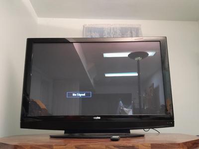 Television receiver with remote,  50" TV
