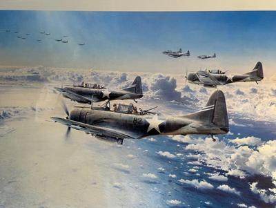 â€œMIDWAY - THE TURNING OF THE TIDEâ€ SIGNED AND NUMBERED PRINT BY ROBERT TAYLOR