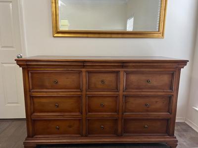 Wooden Dove Tail, 9 Drawer Dresser Plus 3 Hidden Drawers