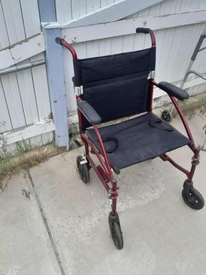 Drive folding Fly-lightweight Transport mobility wheelchair.