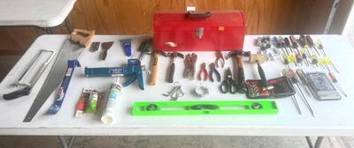 TOOL LOT with Toolbox