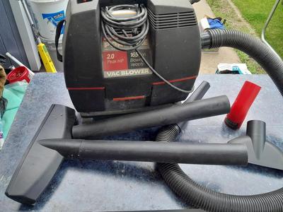 Sears Craftsman Portable Vac Blower with Attachments
