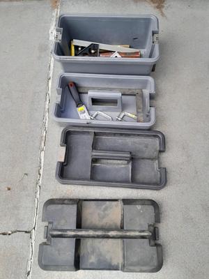 Multi-level Craftsman toolbox with tools