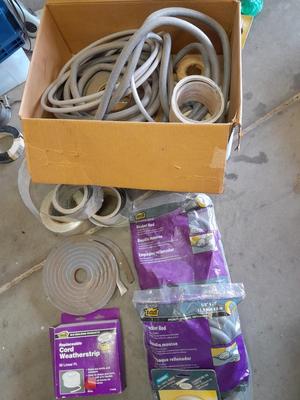 Home repair weatherization hardware / stripping