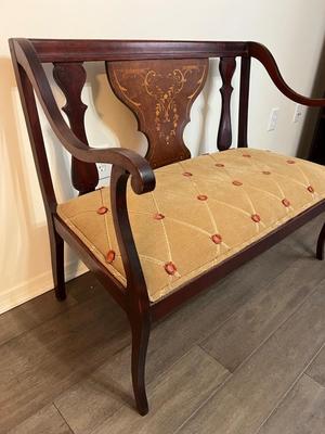 Vintage Solid Wood Bench