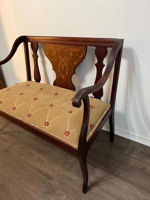Vintage Solid Wood Bench