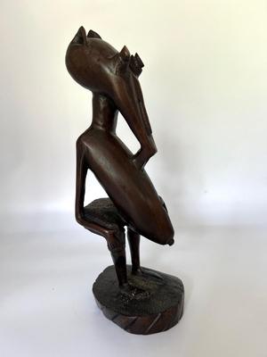 Unusual Bamana African Zoomorphic carved Figure
