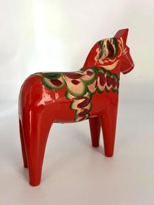 Nils Olsson Swedish Dala Horse Hand Crafted Painted Wood Sweden