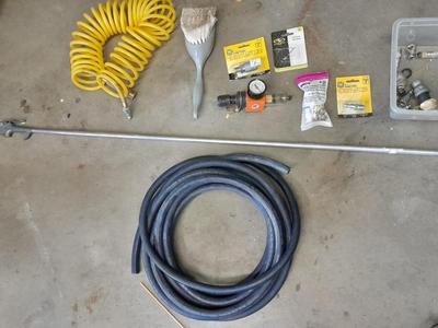 Air compressor hoses, attachments, and other pneumatic items