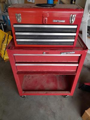 Two Craftsman toolboxes