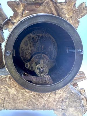 Antique  French Gilt Figural Mantle Clock *READ Details