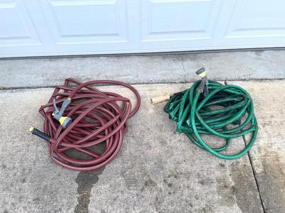 Two 50 Foot Garden Hoses