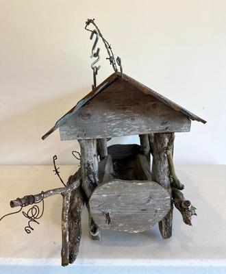 Large Hand Made Bird Feeder