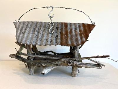 Large Hand Made Bird Feeder