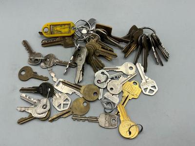 Lot of Various Shaped Retro Keys