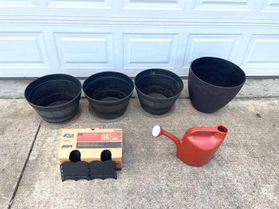 Flower Pot & Accessory Lot