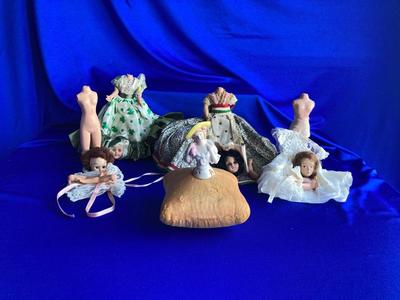 MORE LOVELY HEADLESS DOLLS IN NEED OF A NECKBONE AND AN ANTIQUE PIN CYSII