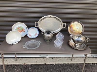 AN ASSORTMENT OF SILVER-PLATED ITEMS AND SOME OTHER GOODS ðŸ˜