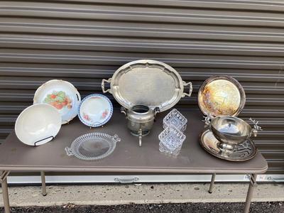 AN ASSORTMENT OF SILVER-PLATED ITEMS AND SOME OTHER GOODS ðŸ˜