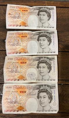 Bank Of England 20, 10, 5 and 1 Pound Note Bill