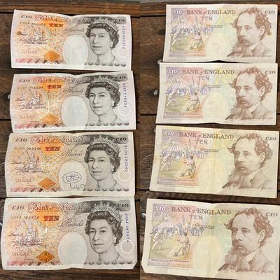 Bank Of England 20, 10, 5 and 1 Pound Note Bill