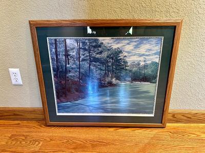 FRAMED PRINT OF THE 13TH HOLE AT AUGUSTA NATIONAL GOLF CLUB