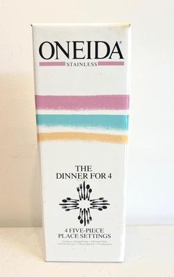 New 1988 Oneida Stainless Flatware Set - 20 Pieces