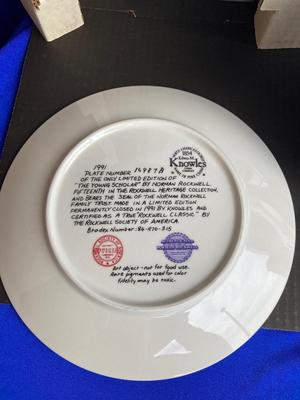 Decorative Norman Rockwell Plates and Tin