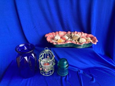 MCM Large Pretty Floral Dish, Sea Shells, Insulator and More!