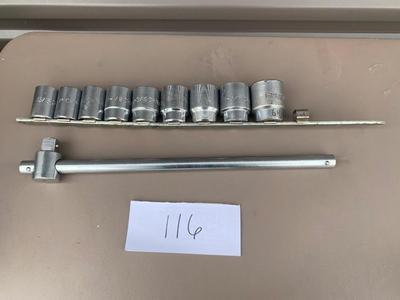 Misc 3/4â€ Drive Sockets and Breaker Bar