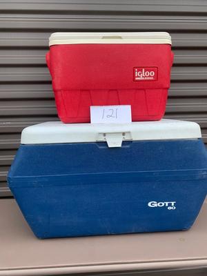 NICE IGLOO AND GOTT COOLERS