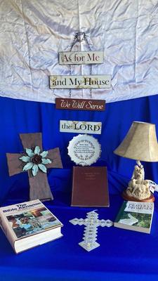 VINTAGE  SERENITY PRAYER ðŸ™ðŸ½ PLATE,  1893 GOSPEL BOOK AND OTHER GOODIES