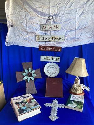 VINTAGE  SERENITY PRAYER ðŸ™ðŸ½ PLATE,  1893 GOSPEL BOOK AND OTHER GOODIES