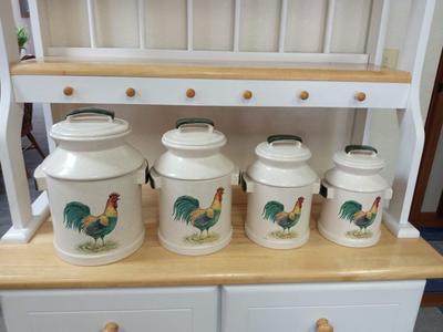 SET OF ROOSTER CANISTERS